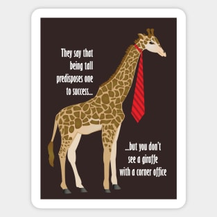 Giraffe Corner Office Sticker